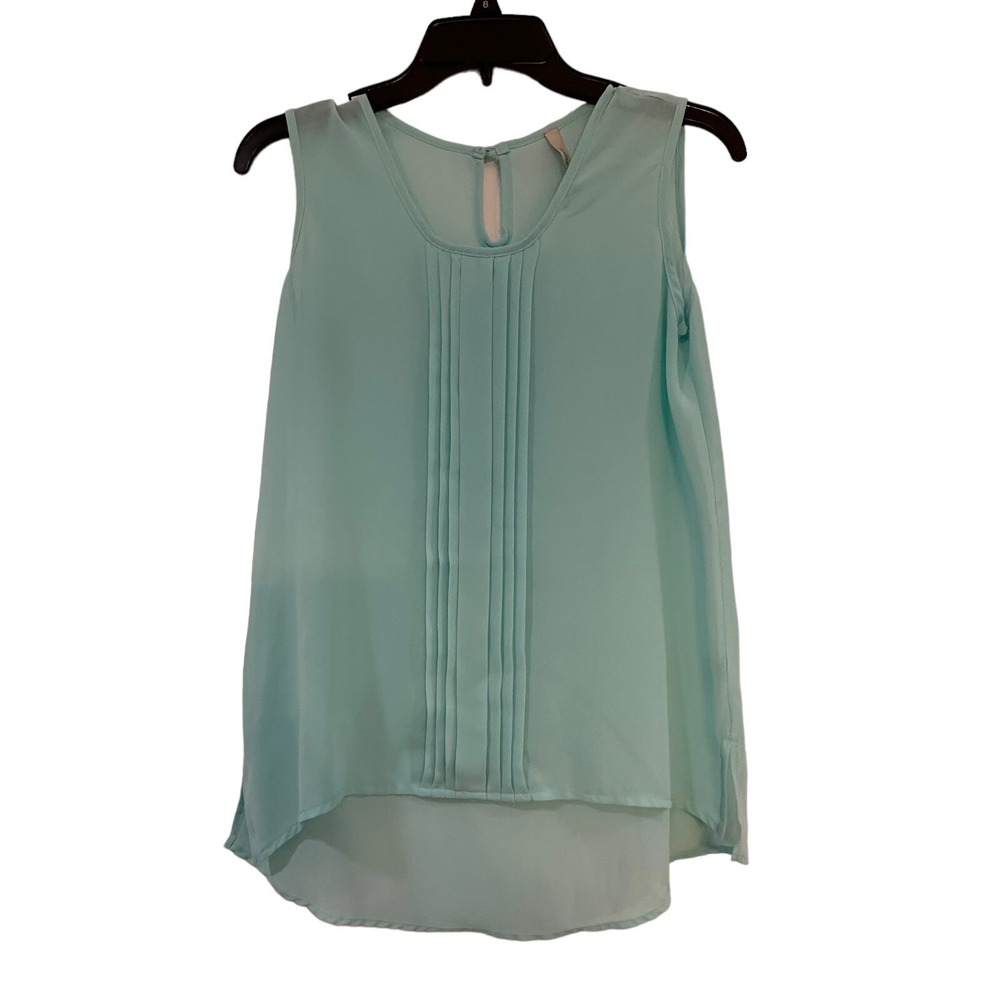 Paper‎ Crane Mint Sheer Tank Sleeveless Small